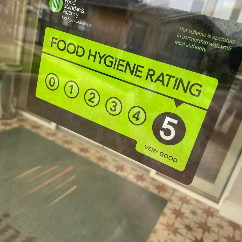 Keeping It Clean: Celebrating Our 5-Star Food Hygiene Rating!